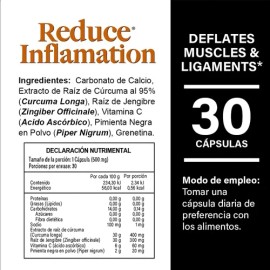 Reduce Inflamación Abdominal Reduce Inflmation® Con Cúrcuma Sabor Sin sabor
