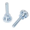 M4-0.7 x 5mm Znic Plated Flat Knurled Head Fully Threaded