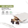 Reusable and Eco friendly Thick Double Drawstring Cotton Muslin Produce
