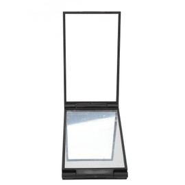 EIMSOAH 4 Way Mirror, 4 Panel Expandable Mirror 360 Degree Handheld Desktop Portable Foldable Makeup Mirror,Plastic Frame Multi Faceted Makeup Mirror for Self Hair Cutting