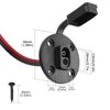 2 Pack SAE Power Socket Sidewall Port Cables YACSEJAO 12AWG