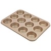 David Burke Kitchen Commerical Weight 12 Cup Muffin Pan Bronze