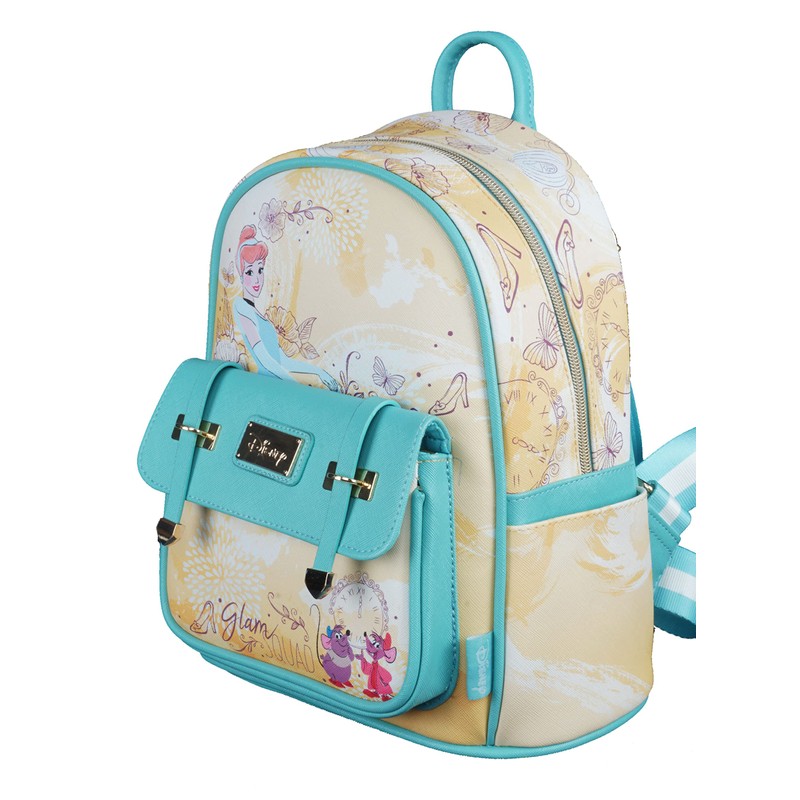 KBNL Cinderella 11'' Vegan Leather Mini Backpack - A21803, Multicolor,