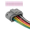 PARSUPPRO 14-Way/Pin Headlight Connector Sensor Socket Repair Wiring Harness Auto
