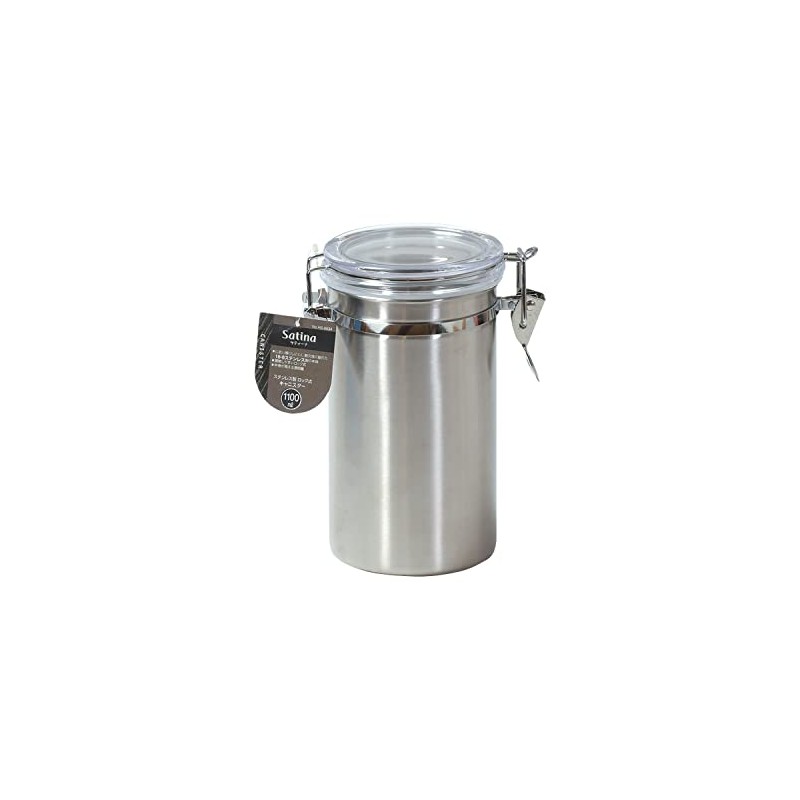Pearl Metal Storage Container Canister Bottle 1100ml 18-8 Stainless Steel
