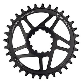 Wolf Tooth Direct Mount Mountain Bike Chainrings for SRAM Cranks (30 Tooth, Drop-Stop ST, Boost, MTB)