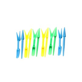 6 Sets Multicolor Planting Seedlings Dibber Widger Garden Tool Plastic Widger Seed Seedlings Dibber Sowing Digging Tool Garden Tool Sets Transplanting Planting Tool