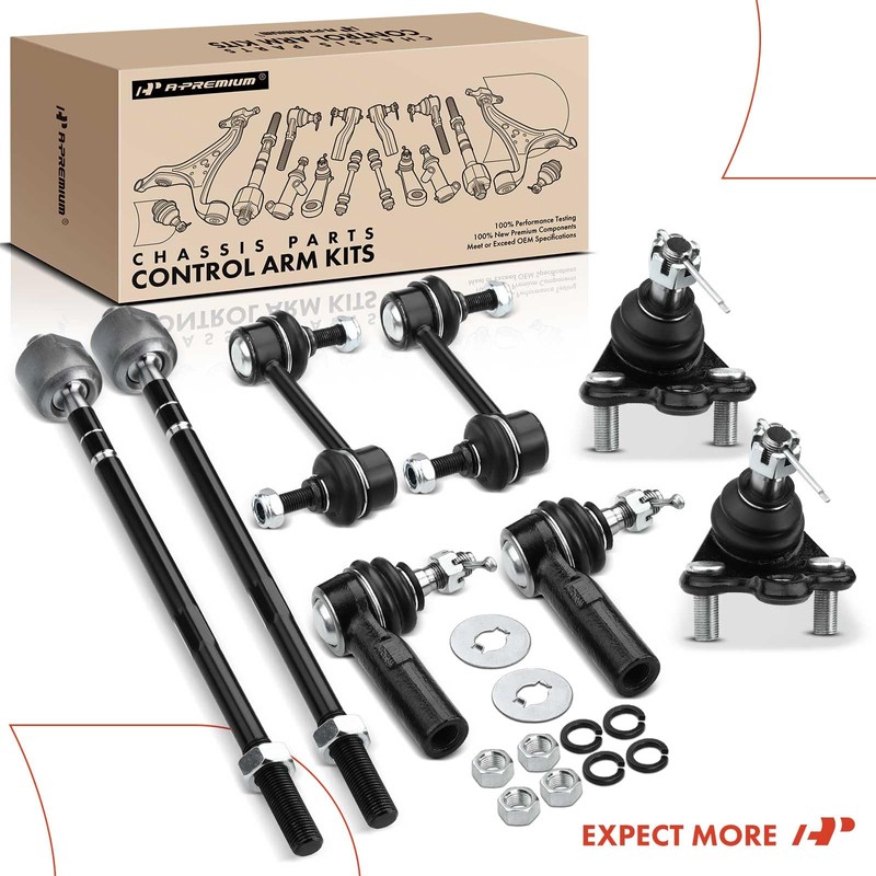 A-Premium Set of 8, Rear Sway Bar Link, Front Lower