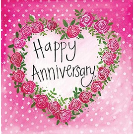 Alex Clark Happy Anniversary Roses Card