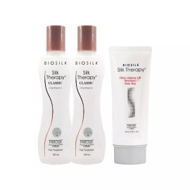 Silk Therapy [실크테라피]실크테라피 오리지널 클래식 헤어 에센스 130ml 2개+트리트먼트 100ml Silk Therapy Original Classic Hair Essence 130ml 2pcs + Treatment 100ml [Silktherapy Classic Essence 130ml 2 pieces + Treatment 100ml]