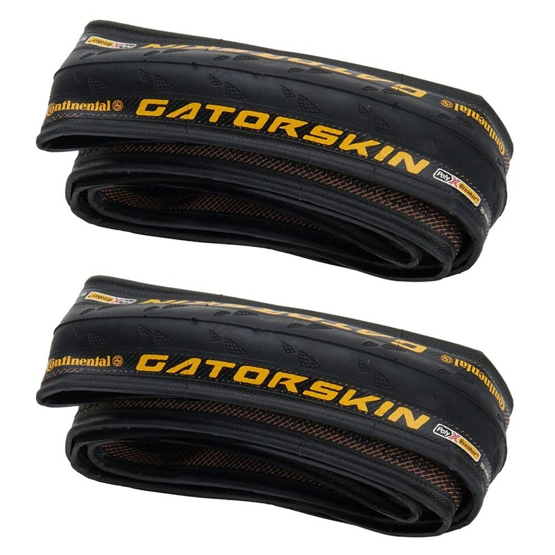 Continental GatorSkin DuraSkin Tire, 2-Count (Folding, 700 x 25mm), Black