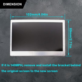 SecosAutoparts LCD Display Color Screen Compatible with Ford Focus 2014 2015 2016 Compatible with Ford Escape 2013 2014 2015 2016# LQ042T5DZ11 LQ042T5DZ13A 150 MPH Speedometer Instrument