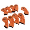 9pcs Golf Club Cover PU Leather Stylish Portable Golf Head