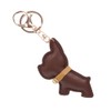 Z'mura Dog Keychain Cute Fluffy Leather Leather Backpack Bag Decoration