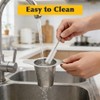 Meirivrn 2Pcs Stainless Steel Tea Infuser with Lid, Reusable Loose