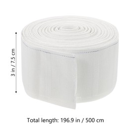 Curtain Tape Heavy-Duty Cotton Drapery Tape for DIY Curtains 500cm Long Ideal for Pinch Pleated and Home Decor