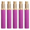 5pcs Travel Spray Bottles Eletrolytic Aluminium 12ml Refillable Perfume Bottles