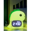 Ammonite Cute Dinosaur Silicone Night Light Alarm Clock