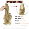 Mitrygreen Claw Clip Ponytail Extension 14" Clip in Wavy Ponytail