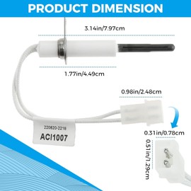 Mgoodoo 120V Hot Rod Ignitor, Silicon Nitride Hot Surface Heating Ignitor Replacement for Silicon Carbide Igniters of Boiler, Water Heater and Gas-Fired Forced-Air Furnaces
