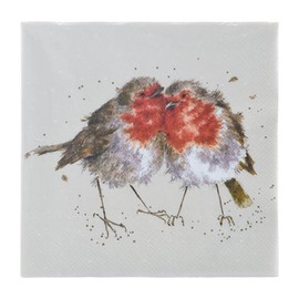 Wrendale Designs - 'Snuggled Together' Cocktail Napkin