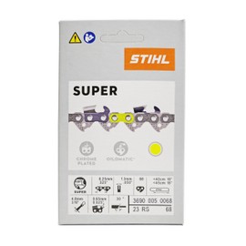 Genuine OEM 18" Chainsaw Chain 0.325" Pitch, 0.050" Gauge, 68 Drive Link, Rapid Super (23RS 68) Fits STIHL 025, 025C, MS250, MS251, MS251C-BE Chainsaws 3690-005-0068