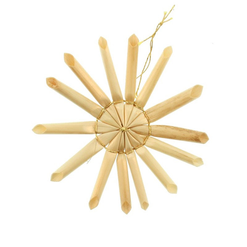 ScandinavianShoppe Straw Ornament Assortment - 36 pc, Natural, H1-9A