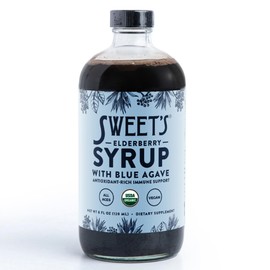 Elderberry Syrup with Blue Agave | Immune Support | USDA Organic Certified | Non-GMO | Vegan | Gluten-Free (8 oz)