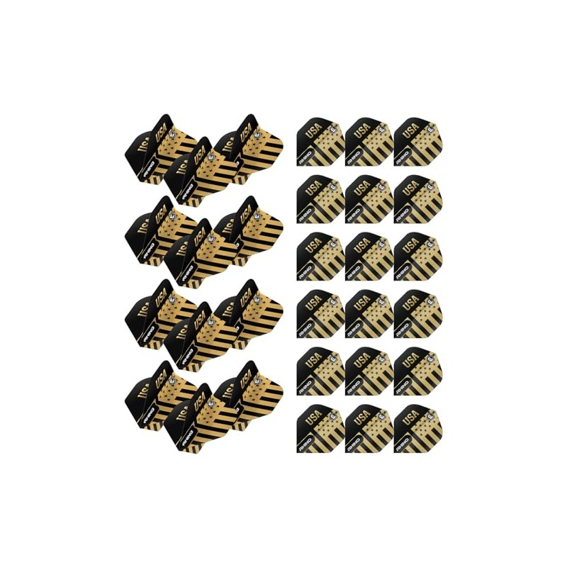 WINMAU Rhino Country Flag Design Dart Flights - 10 sets