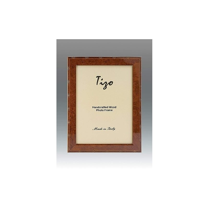 Tizo Italian Wood Frame Brown 4x6, Made in Italy