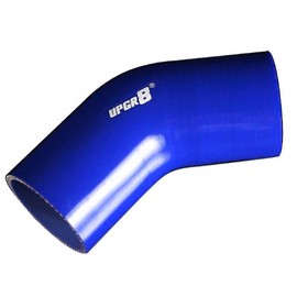 Upgr8 Acoplador de codo universal de 4 capas de alto rendimiento de 45 grados (70 mm), color azul