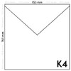 Netuno 100 x Square Envelopes Algae Green 153 x 153