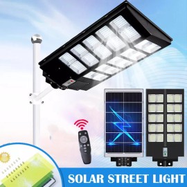 PFCTART 8000W Solar Street Light Outdoor Motion Sensor Lamp Commercial Dusk to Dawn Lamp