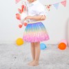 KEREDA Toddler Girls Layered Tutu Skirt Sparkling Sequin Tulle Dance