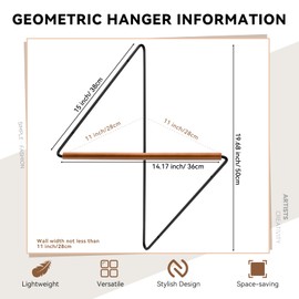 Bumtosc Corner Clothes Rack - Space-Saving Wood & Iron Garment Organizer for Small Spaces Multi-Functional Corner Coat Rack for Clothes Towels Blankets - Easy Assembly
