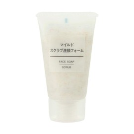 MUJI 38984344 Mild Scrub Foam, Portable Face Wash