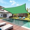 Sun Shade Outdoor Rectangle Shade Sail with 8m Rope Non-Woven