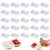 XLTXWD 25 PCS Reusable Snack Pots 2 Compartments, Reusable Snack