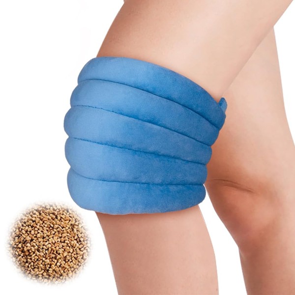 NEWGO Heating Knee Heat Pad for Knee Pain Relief and Arthritis, Muscle and Joint Stiffness, Microwavable Heated Knee Wraps