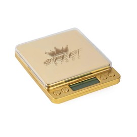 Street Kingz Gold Digital Scale - High Precision 500g Capacity Food Scale with Multi- Unit Conversion & Piece Counting - Includes 2 Weighing Bowls & 2 AAA Batteries