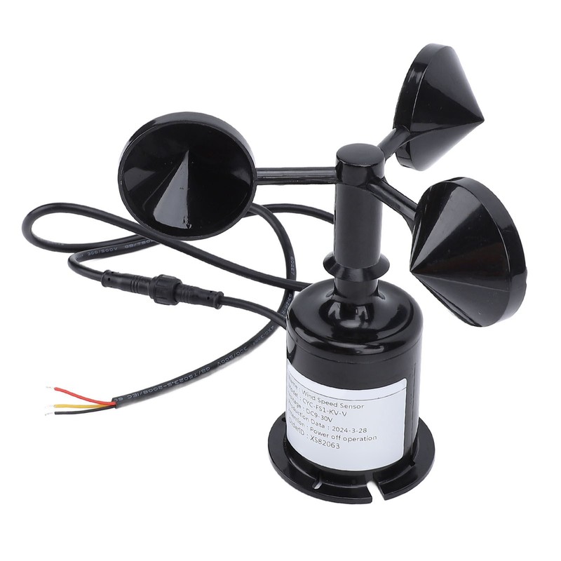 3 Cups Wind Speed Sensor Ultrasonic Sensor Weather Resistant High