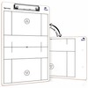 Scribbledo Lacrosse Dry Erase Board for Coaches 15x9 Inch Lacrosse