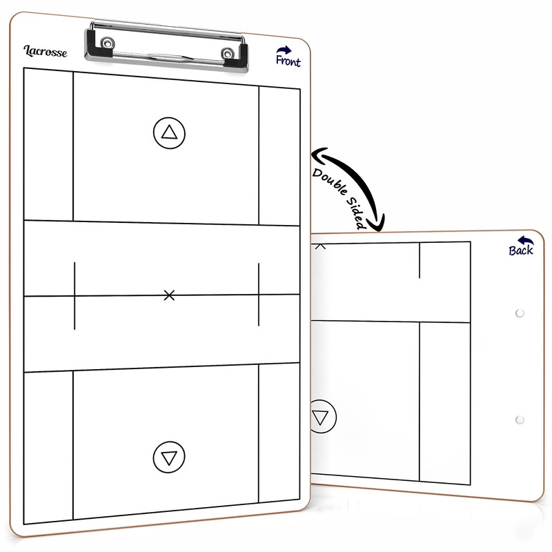 Scribbledo Lacrosse Dry Erase Board for Coaches 15x9 Inch Lacrosse