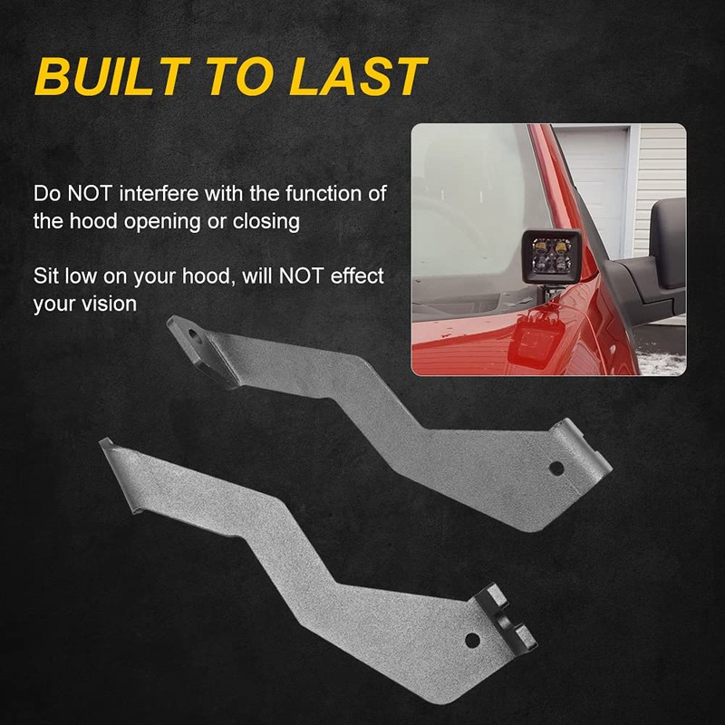NORTHYUN F150 Hood Ditch Light Mount Raptor Engine Hood Hinge