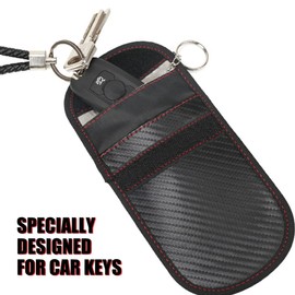 Car Key Signal Blocker Bag, RFID Blocking Faraday Pocket Protector for Key Fob Car Signal Blocking Key Protection Bag Remote Access Damped Signal Bag
