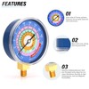 MEANLIN MEASURE 1/8" NPT Refrigeration Pressure Gauge, 30 in HG