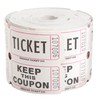 Unique Ticket Rolls, Paper, Red, Green, or Blue, 2"