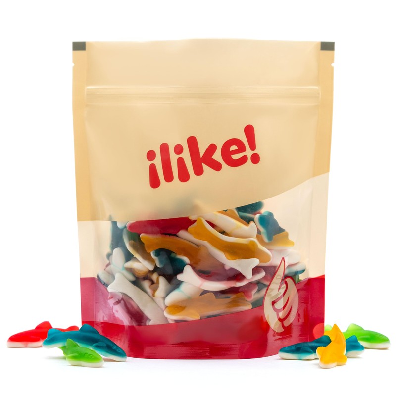 Gummy Sharks Candy Mix | 1 Pound Bag | Assorted