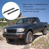 Front Bumper Headlight Trim Panels Black 1 Pair Replacement for