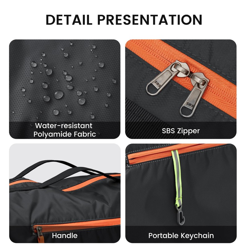G4Free 35L Large Duffle Bag with Wet Pocket Foldable Duffle